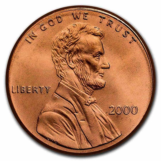 2000 Lincoln Cent Cheerios Cent BU (Red) 2000 Lincoln Cent Cheerios Cent BU (Red)