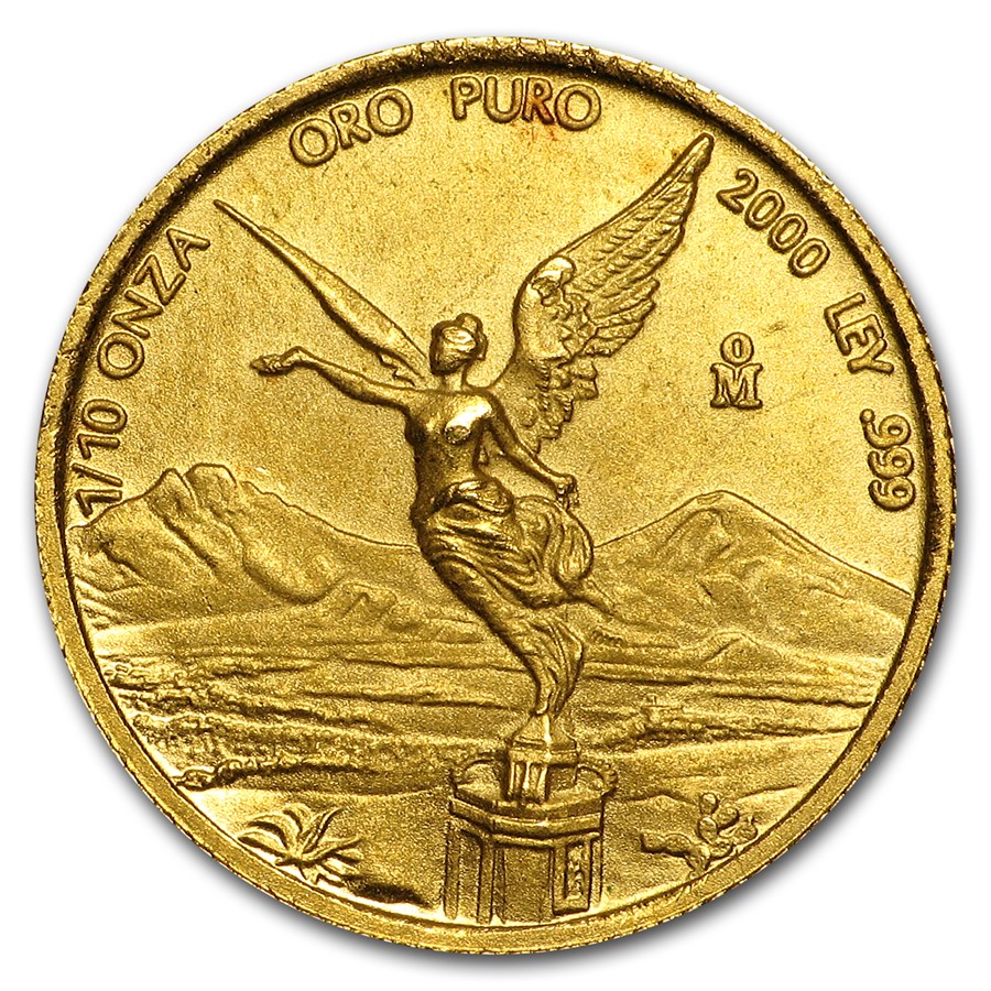 2000 Mexico 1/10 oz Gold Libertad BU
