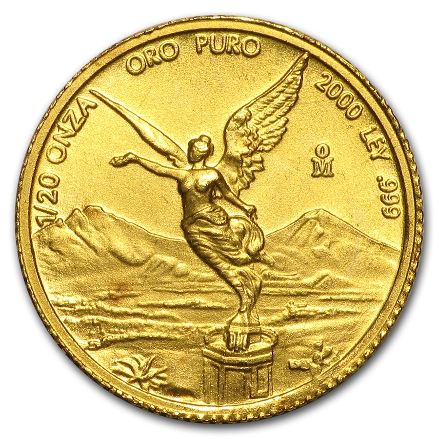 2000 Mexico 1/20 oz Gold Libertad BU