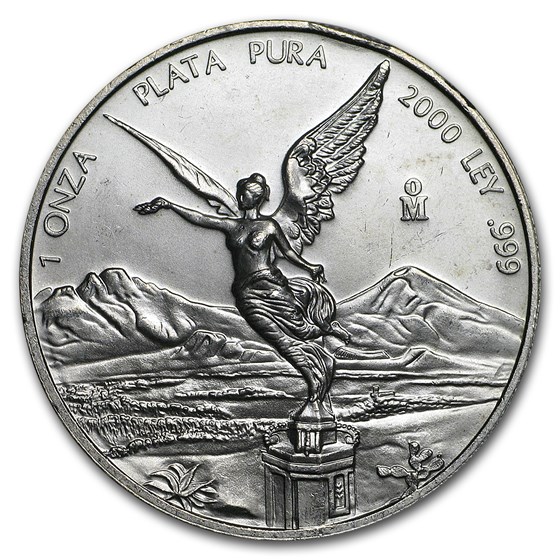 2000 Mexico 1 oz Silver Libertad (Abrasions) 2000 Mexico 1 oz Silver Libertad (Abrasions)
