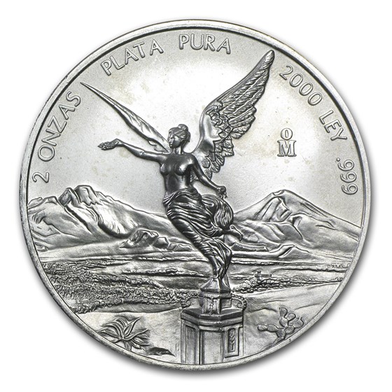 2000 Mexico 2 oz Silver Libertad BU 2000 Mexico 2 oz Silver Libertad BU