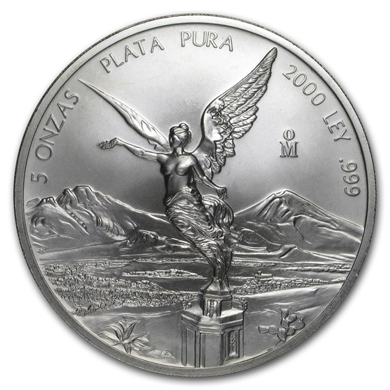 2000 Mexico 5 oz Silver Libertad BU