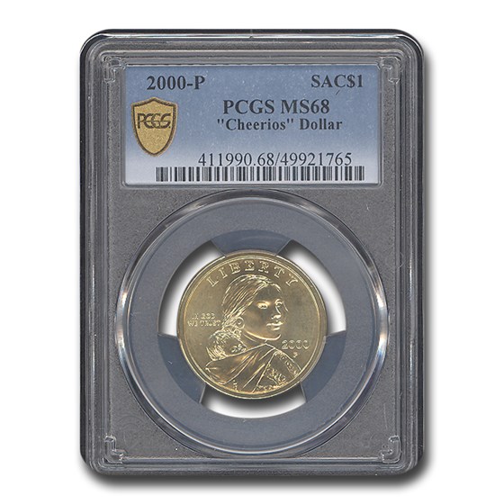 2000 Native American Sacagawea Dollar Cheerios MS-68 PCGS