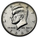 2000-P Kennedy Half Dollar 20-Coin Roll BU