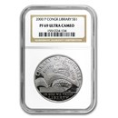 2000-P Library of Congress $1 Silver Commem PF-69 NGC