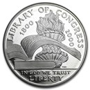 2000-P Library of Congress $1 Silver Commem Proof (w/Box & COA)