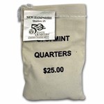2000-P New Hampshire Statehood Quarter $25 Sealed Mint Bag BU