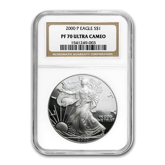 2000-P Proof Silver American Eagle PF-70 NGC 2000-P Proof Silver American Eagle PF-70 NGC
