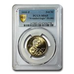 2000-P Sacagawea Dollar "Wounded Eagle" MS-65 PCGS (FS-901)