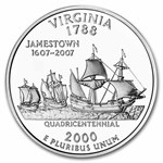 2000-P Virginia Statehood Quarter 40-Coin Roll BU (Mint Wrapped)