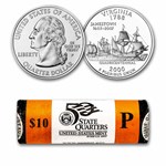 2000-P Virginia Statehood Quarter 40-Coin Roll BU (Mint Wrapped)