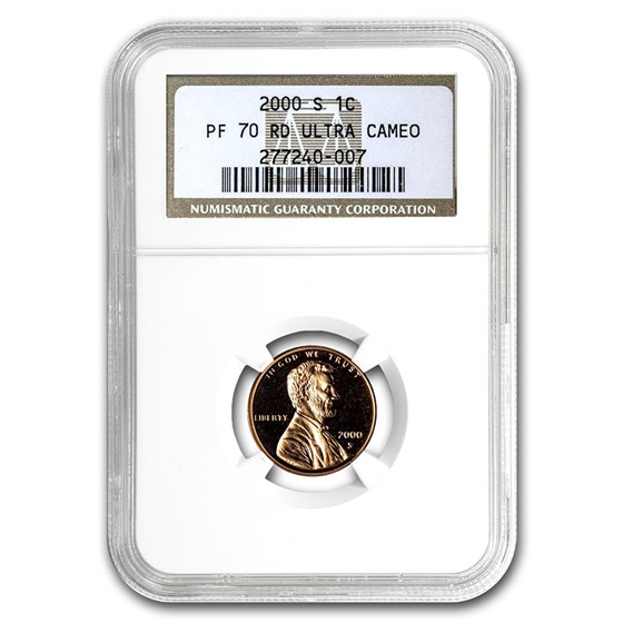 2000-S Lincoln Cent PF-70 UCAM NGC (Red) 2000-S Lincoln Cent PF-70 UCAM NGC (Red)