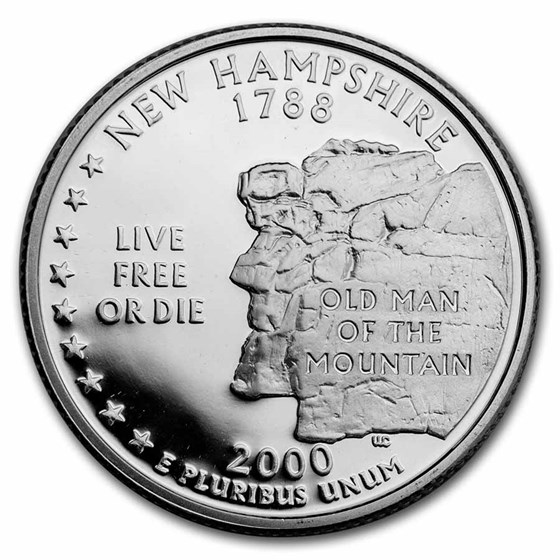 2000-S New Hampshire State Quarter Gem Proof (Silver)