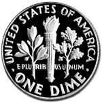 2000-S Silver Roosevelt Dime Gem Proof