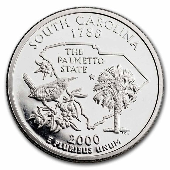 Buy 2000 S South Carolina State Quarter Gem Proof Silver Apmex