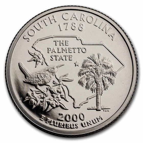 2000-S South Carolina State Quarter Gem Proof 2000-S South Carolina State Quarter Gem Proof