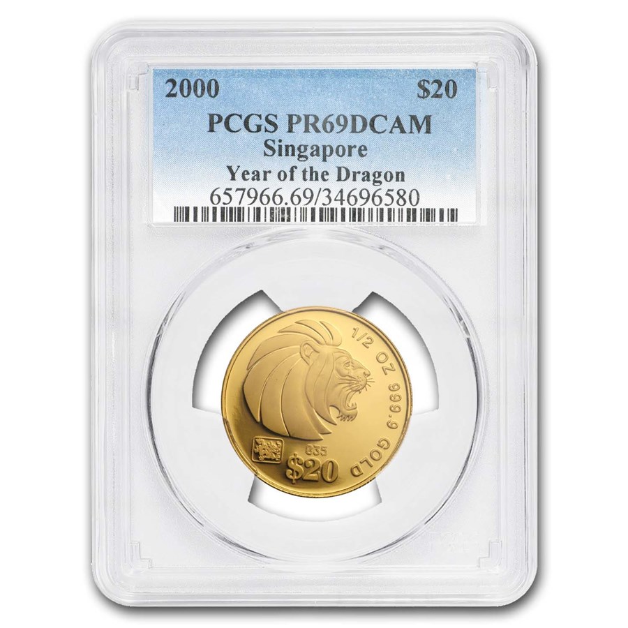 Buy 2000 Singapore 4Coin Gold Lion Proof Set PR69 PCGS APMEX