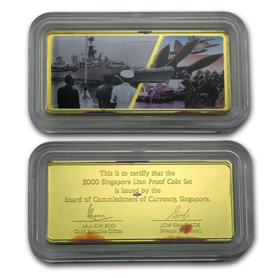 Buy 2000 Singapore 5Coin Gold Lion Proof Set APMEX
