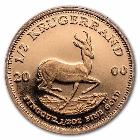 2000 South Africa 1/2 oz Proof Gold Krugerrand (With Box and CoA) 2000 South Africa 1/2 oz Proof Gold Krugerrand (With Box and CoA)