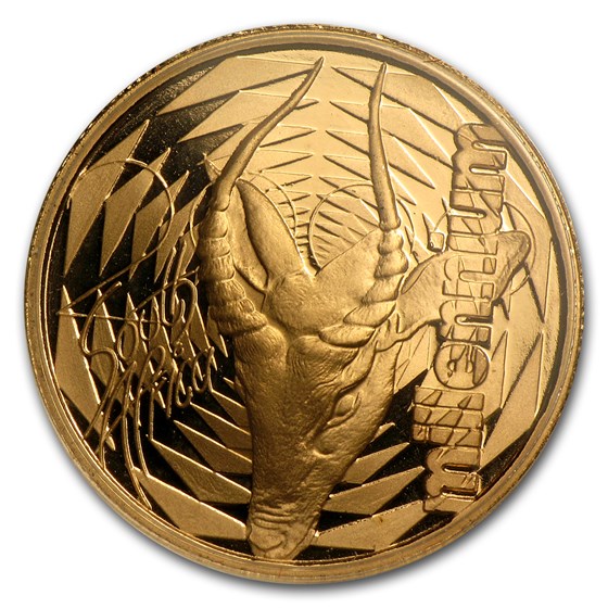 Buy 2000 South Africa 1/4 oz Gold Proof Springbok | APMEX