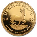 2000 South Africa 1/4 oz Proof Gold Krugerrand