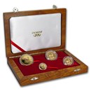 2000 South Africa 4-Coin Gold Krugerrand Proof Set (Box & COA)