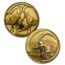 2000 South Africa 4-Coin Gold Natura Sable Antelope Proof Set