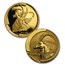 2000 South Africa 4-Coin Gold Natura Sable Antelope Proof Set