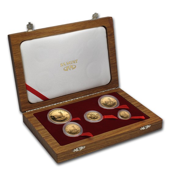 2000 South Africa 5-Coin Gold Krugerrand Proof Set 2000 South Africa 5-Coin Gold Krugerrand Proof Set