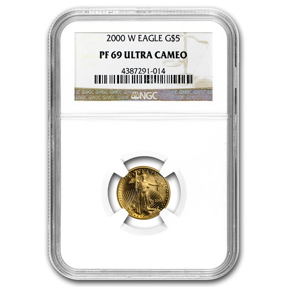 2000-W 1/10 oz Proof American Gold Eagle PF-69 NGC 2000-W 1/10 oz Proof American Gold Eagle PF-69 NGC