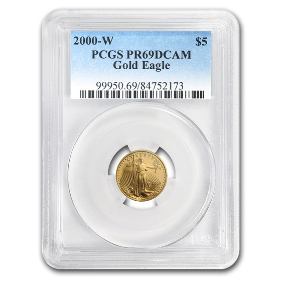 2000-W 1/10 oz Proof American Gold Eagle PR-69 PCGS 2000-W 1/10 oz Proof American Gold Eagle PR-69 PCGS