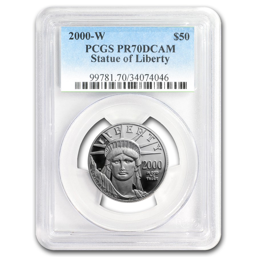 2000-W 1/2 oz Proof American Platinum Eagle PR-70 DCAM PCGS