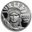 2000-W 1/2 oz Proof American Platinum Eagle (w/Box & COA)