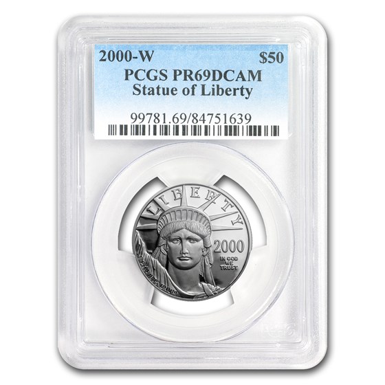 2000-W 1/2 oz Proof Platinum American Eagle PR-69 PCGS 2000-W 1/2 oz Proof Platinum American Eagle PR-69 PCGS