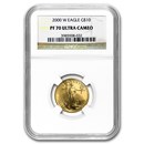2000-W 1/4 oz Proof American Gold Eagle PF-70 NGC