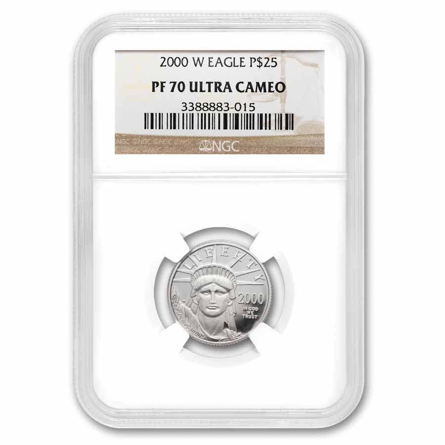 2000-W 1/4 oz Proof American Platinum Eagle PF-70 NGC