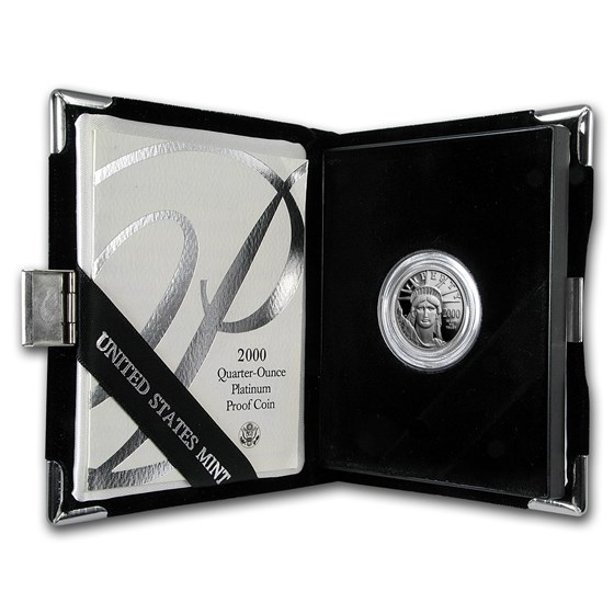 2000-W 1/4 oz Proof American Platinum Eagle (w/Box & COA) 2000-W 1/4 oz Proof American Platinum Eagle (w/Box & COA)