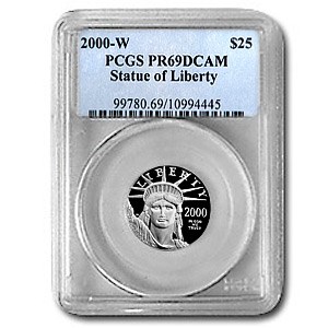 2000-W 1/4 oz Proof Platinum American Eagle PR-69 PCGS 2000-W 1/4 oz Proof Platinum American Eagle PR-69 PCGS