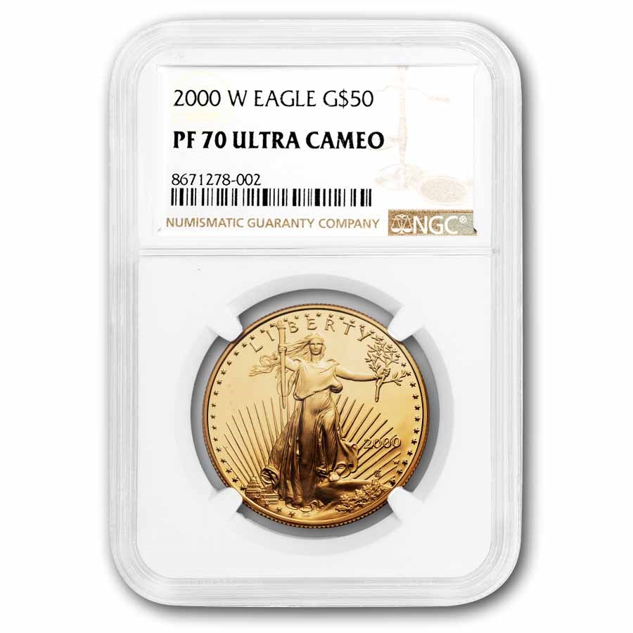 2000-W 1 oz Proof American Gold Eagle PF-70 UCAM NGC