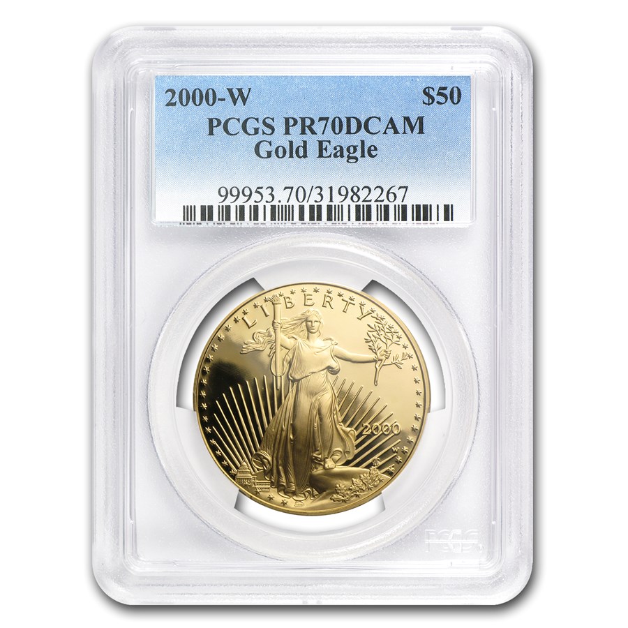 2000-W 1 oz Proof American Gold Eagle PR-70 DCAM PCGS