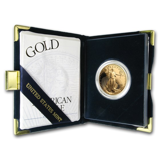2000-W 1 oz Proof American Gold Eagle (w/Box & COA)