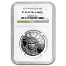 2000-W 1 oz Proof American Platinum Eagle PF-69 NGC