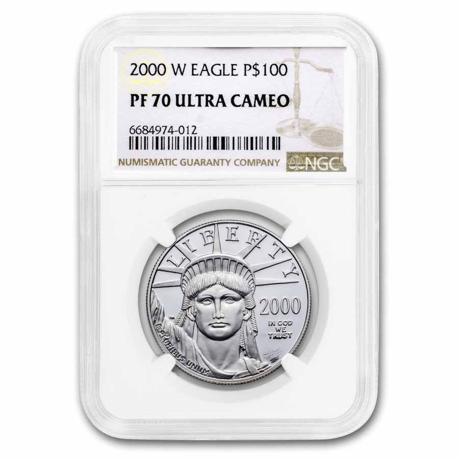 2000-W 1 oz Proof American Platinum Eagle PF-70 UCAM NGC