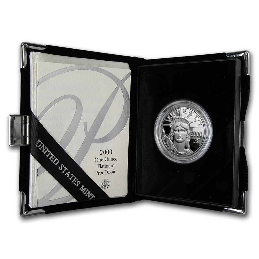 2000-W 1 oz Proof American Platinum Eagle (w/Box & COA)