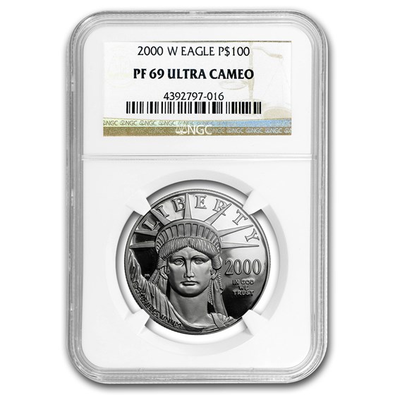 2000-W 1 oz Proof Platinum American Eagle PF-69 NGC 2000-W 1 oz Proof Platinum American Eagle PF-69 NGC