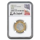 2000-W $10 Commem Library of Congress MS-70 NGC (Everhart) 2000-W $10 Commem Library of Congress MS-70 NGC (Everhart)