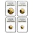 2000-W 4-Coin Proof American Gold Eagle Set PF-70 NGC
