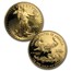 2000-W 4-Coin Proof American Gold Eagle Set (w/Box & COA)
