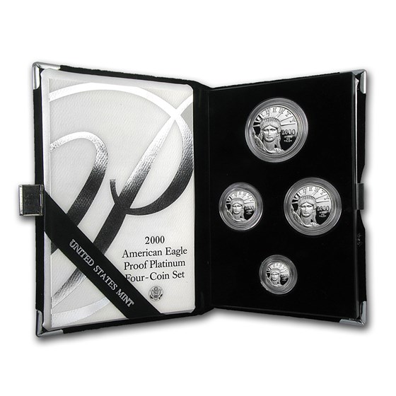 2000-W 4-Coin Proof American Platinum Eagle Set (w/Box & COA) 2000-W 4-Coin Proof American Platinum Eagle Set (w/Box & COA)