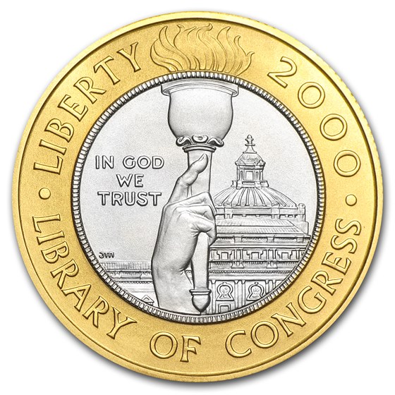 2000-W Gold/Platinum $10 Commem Library of Congress BU (Box/COA) 2000-W Gold/Platinum $10 Commem Library of Congress BU (Box/COA)